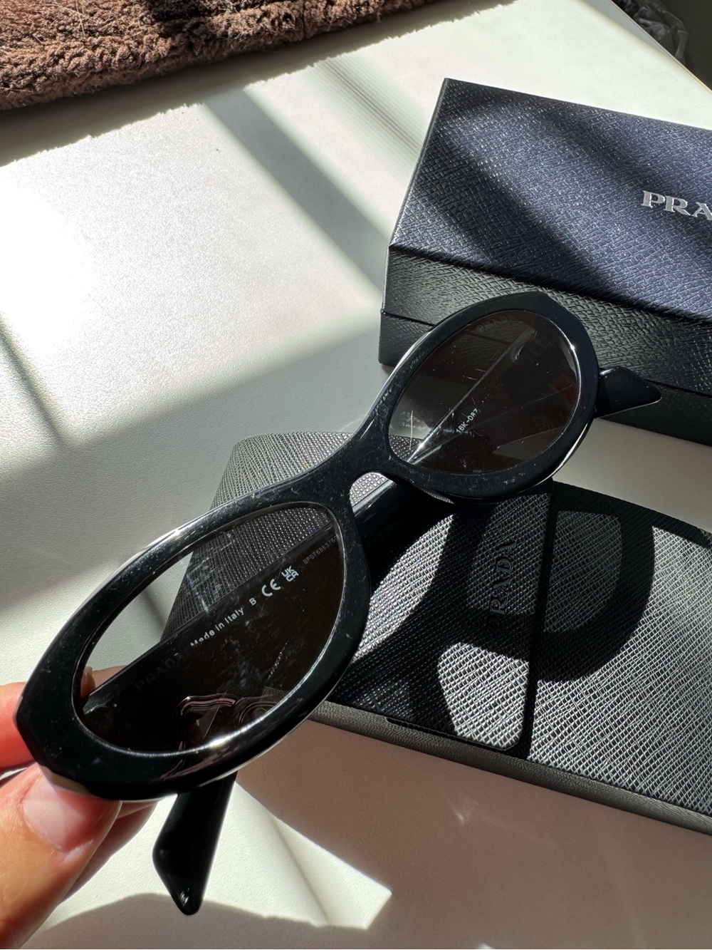 Prada Black Sunglasses with original box and glasses container - Picture 5 of 7